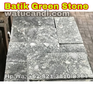 batu alam hijau batik green stone tile indonesia