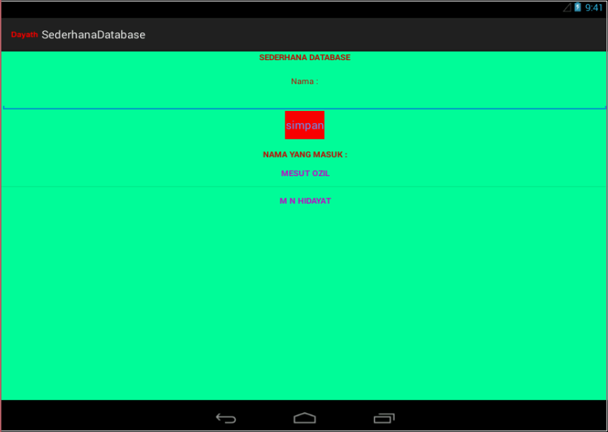 Membuat DATABASE SQLite sederhana pada program android 