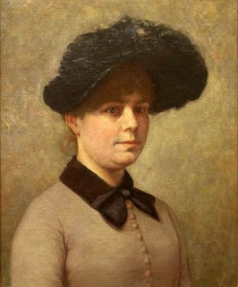 Portrait of Mary Ethell Gertrude Walker - Джон Оттис Адамс (John Ottis Adams)