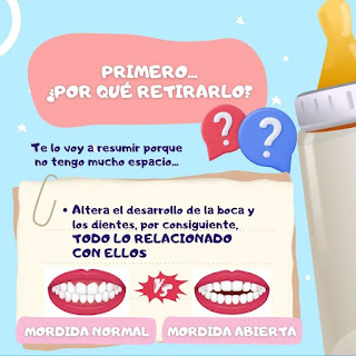 Alteraciones en la boca y denticion por uso prolongado del tetero