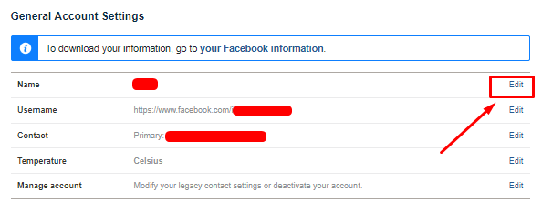 How Can I Change My Name On Facebook Page