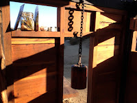 Bell at the Griffith Park Teahouse floor, July 24, 2015