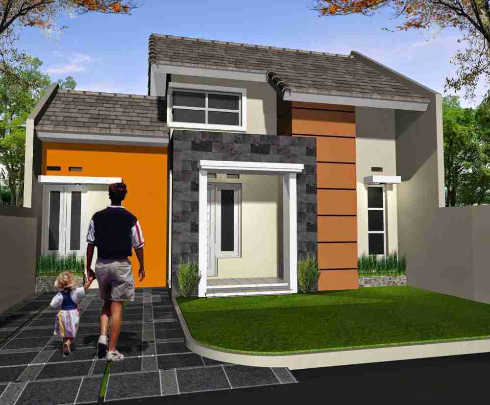 Denah Rumah  Minimalis Tanpa  Garasi  Desain Interior