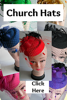 Modern, Sunday Church Hats for Women