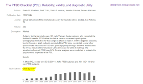 Google Scholar entry for Weathers et al. 1993, showing "Total citations: Cited by 4830"