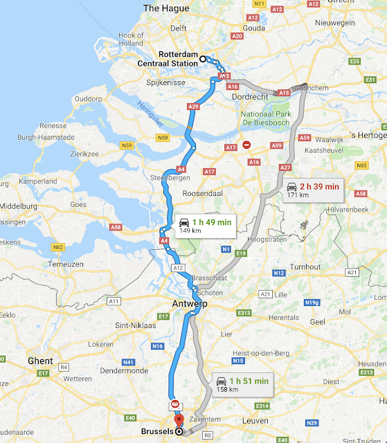 Overland Europe Trip 2018 :Rotterdam To Brussels