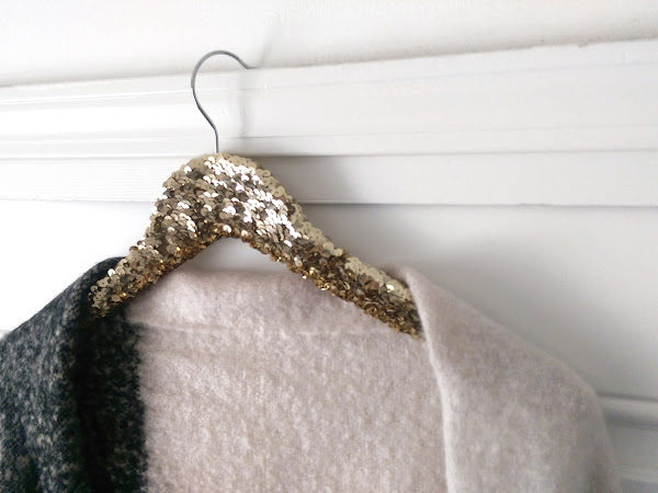 Gold Sequin Hangers