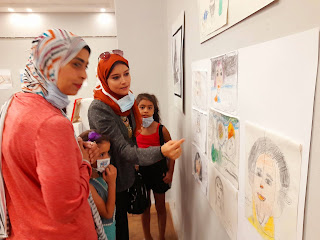 معرض للأطفال فى الرسم والنحت بكلية الفنون الجميلة جامعة حلوان