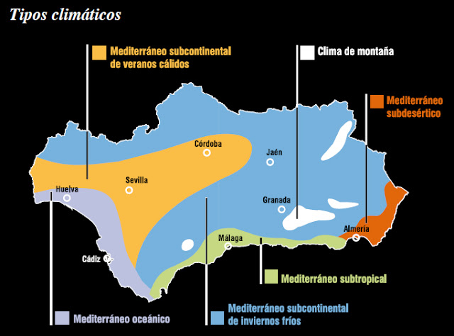 Variantes climáticas de Andalucía