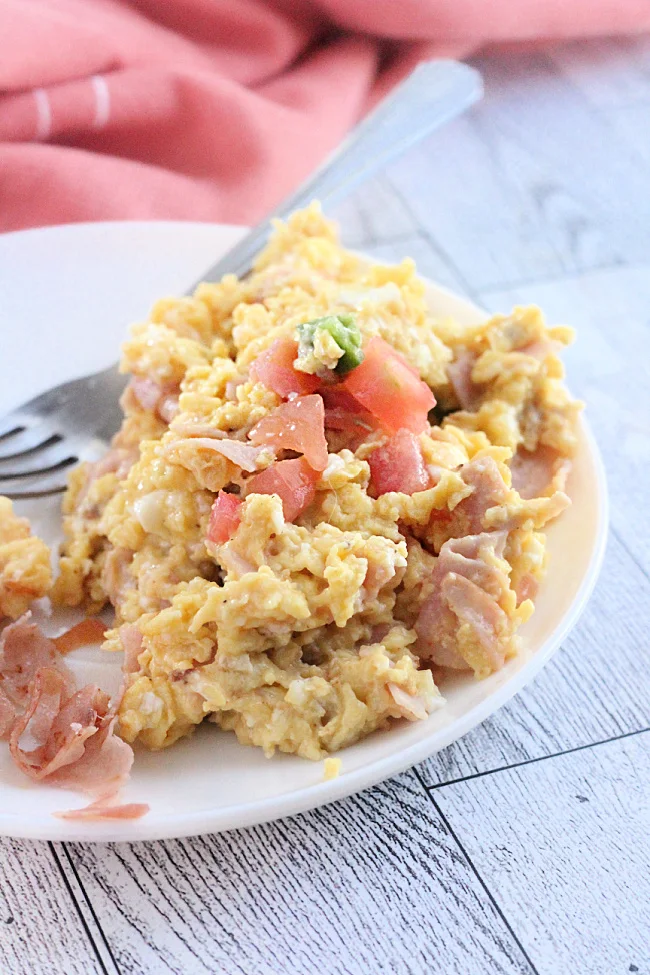 Ham and Cheddar Scramble- Recipes My Mom Gave Me