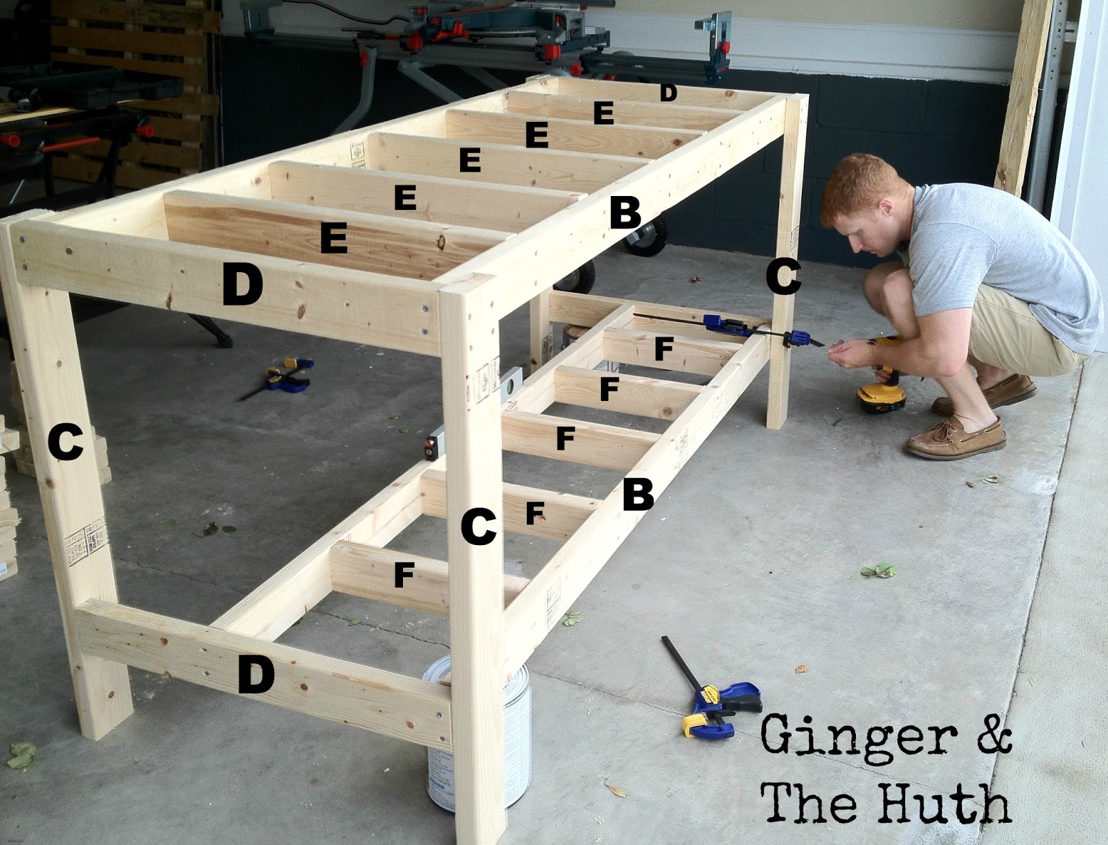 how to build the ultimate diy garage workbench - free plans