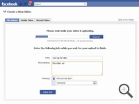 Vídeo Consumidor Compartir Web Site Roundup Facebook Upload Video Screen