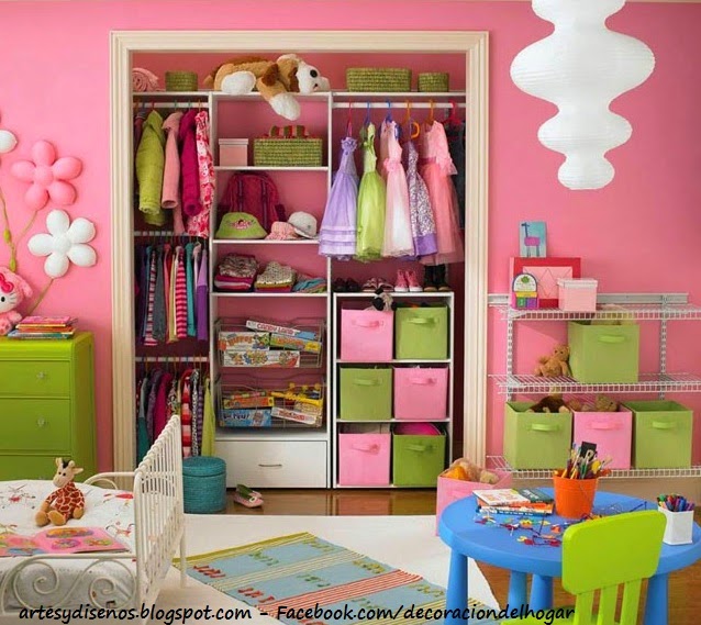 CLOSET PARA NIÑAS - GIRLS by artesydisenos.blogspot.com