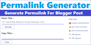 How to Generate Permalink for Blogger Post with Pictures