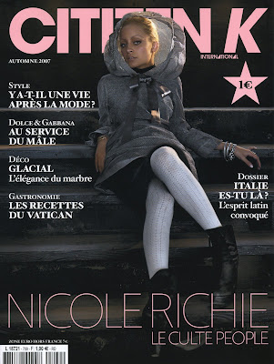 nicole richie magazine cover