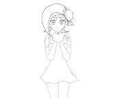 #14 Kotori Mizuki Coloring Page