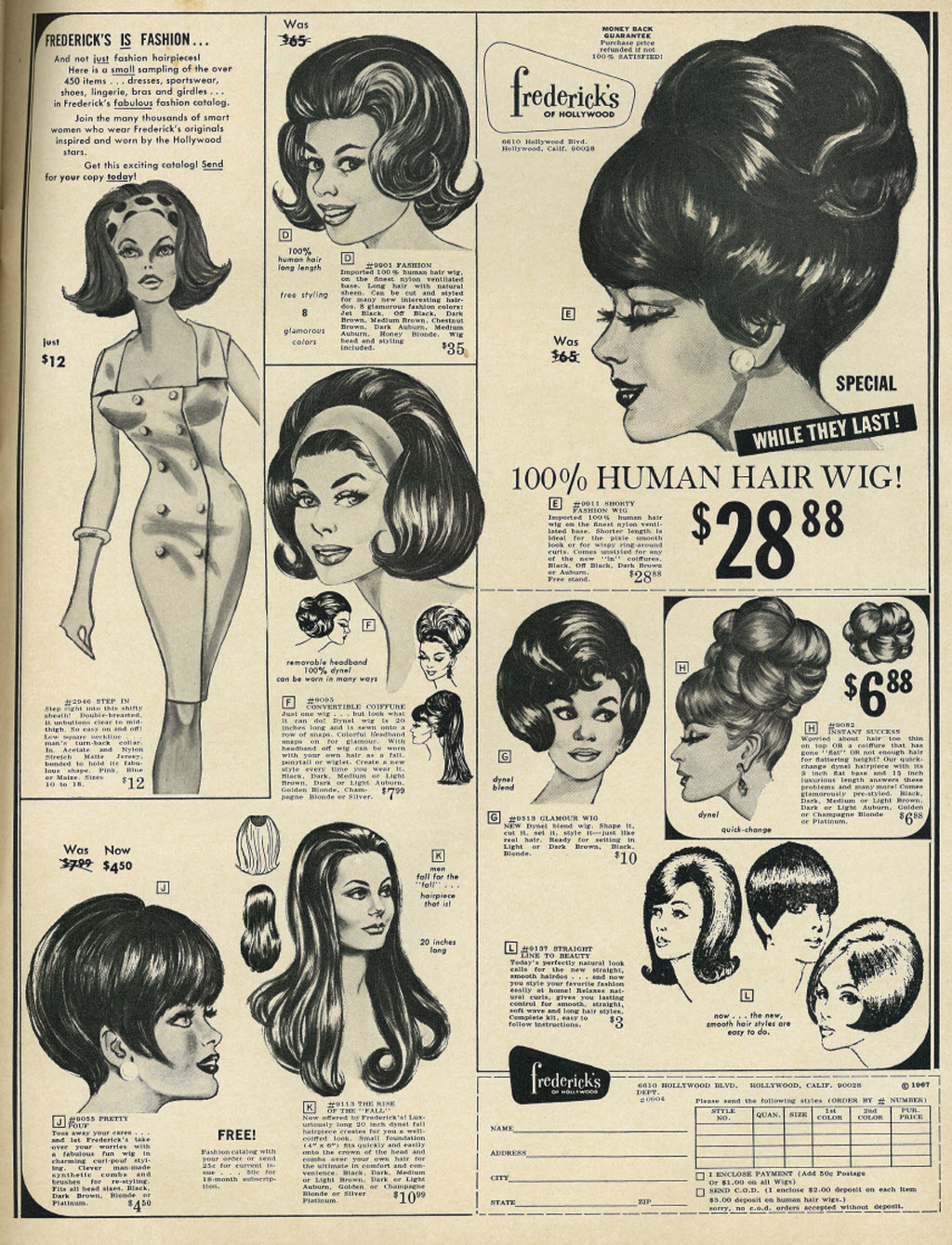 19 Vintage Ads for Fashion Wigs and Hairpieces From the 
