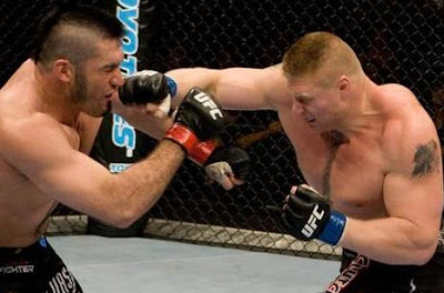 UFC 87 Brock Lesnar and Heath Herring