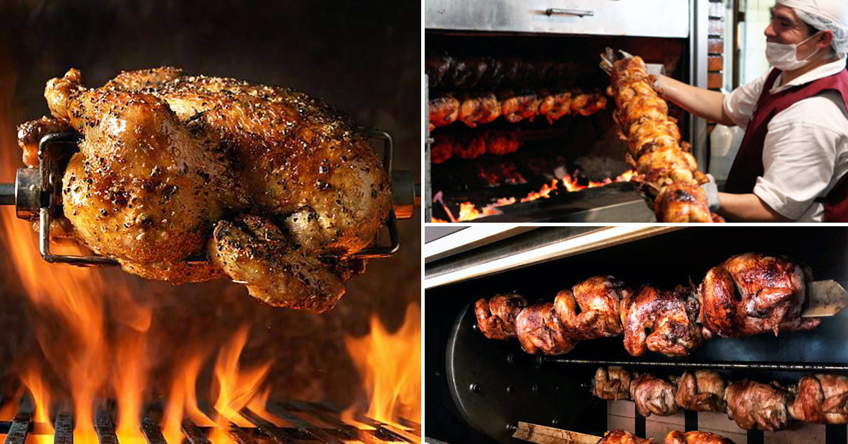 preparacion de pollo a la brasa en las pollerias de Lima