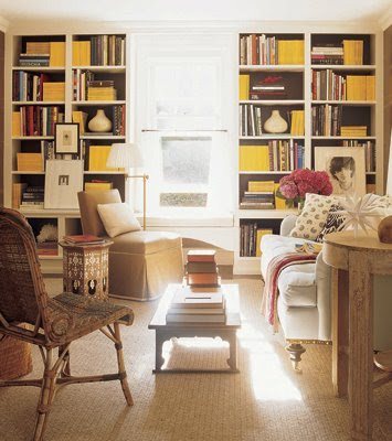Warm neutrals With yellow accents Is Good Library