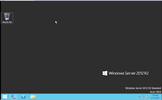Tampilan Windows Server di VM Ware