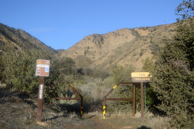 start of a motorcycle trail