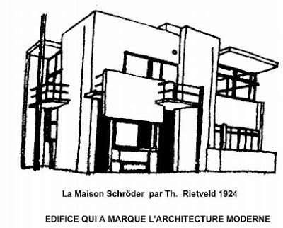 maison schroder rietveld 1924 edifice amarque architecture moderne