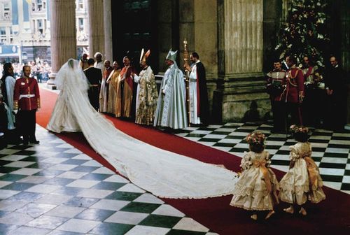 princess diana wedding dress train. diana wedding dress train.