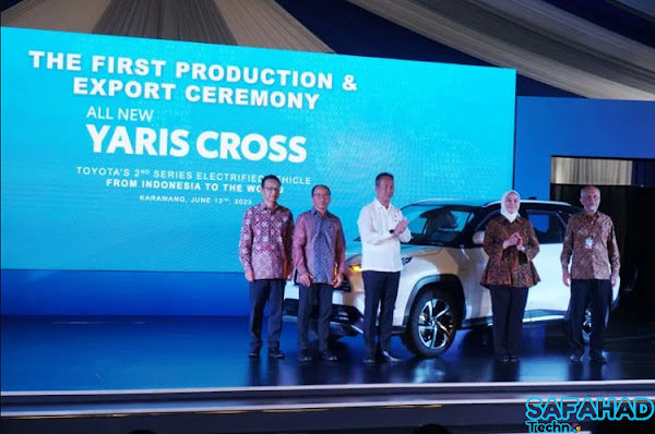 Peresmian ekspor perdana All New Yaris Cross (ANTARA/Ho) SAFAHAD Technology - PT. Toyota Motor Manufacturing Indonesia (TMMIN) mentargetkan untuk mengekspor All New Yaris Cross sebanyak 22 ribu unit pada tahun ini, ke negara-negara kawasan Amerika Latin dan Asia.