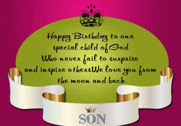 happy birthday son wishes greeting card