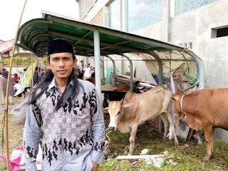 BKM Istiqomah Sembelih 10 Sapi dan 7 Ekor Kambing, Wapemred Media 88News.id Ikut Sebagai Peserta