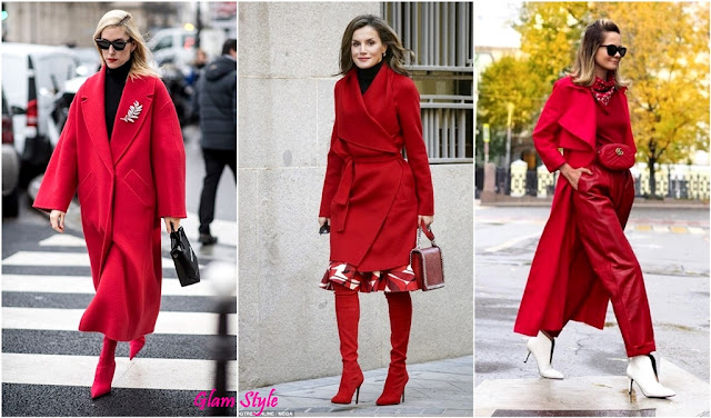 cosa indossare con cappotto rosso