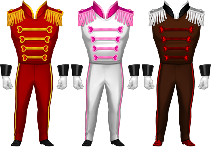 Love Conductor Outfit in Ruby, Rose, Chocolate - Male