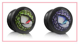 Snake Eye Ear Plug Lizard Eye Alargador de olho