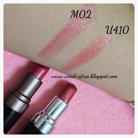 [Review] Avon lipstick in M02 and U410