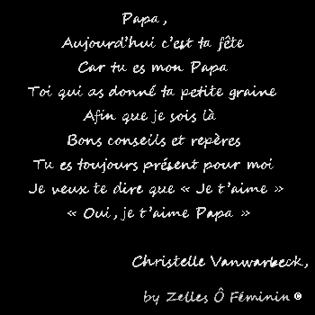 Poeme Pour Mon Papa