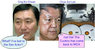 Ong Ka Chuan lost to Chua Soi Lek