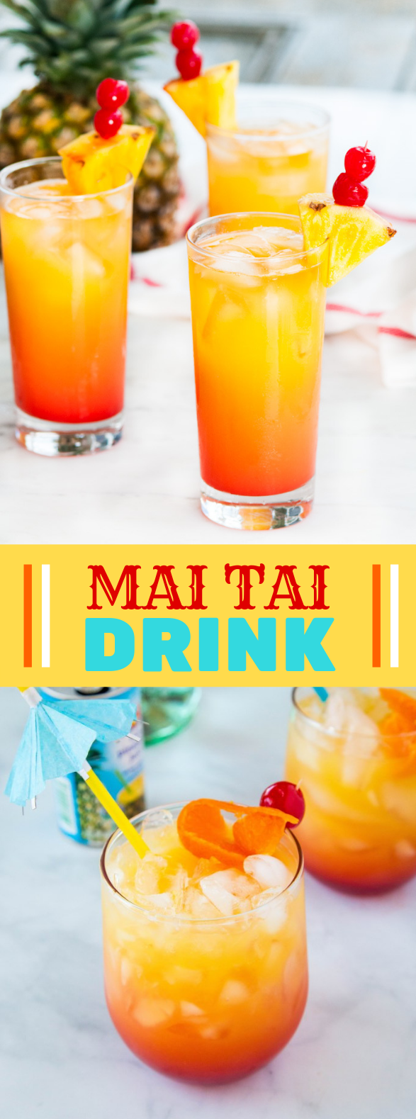 MAI TAI DRINK #mixeddrink #tropical