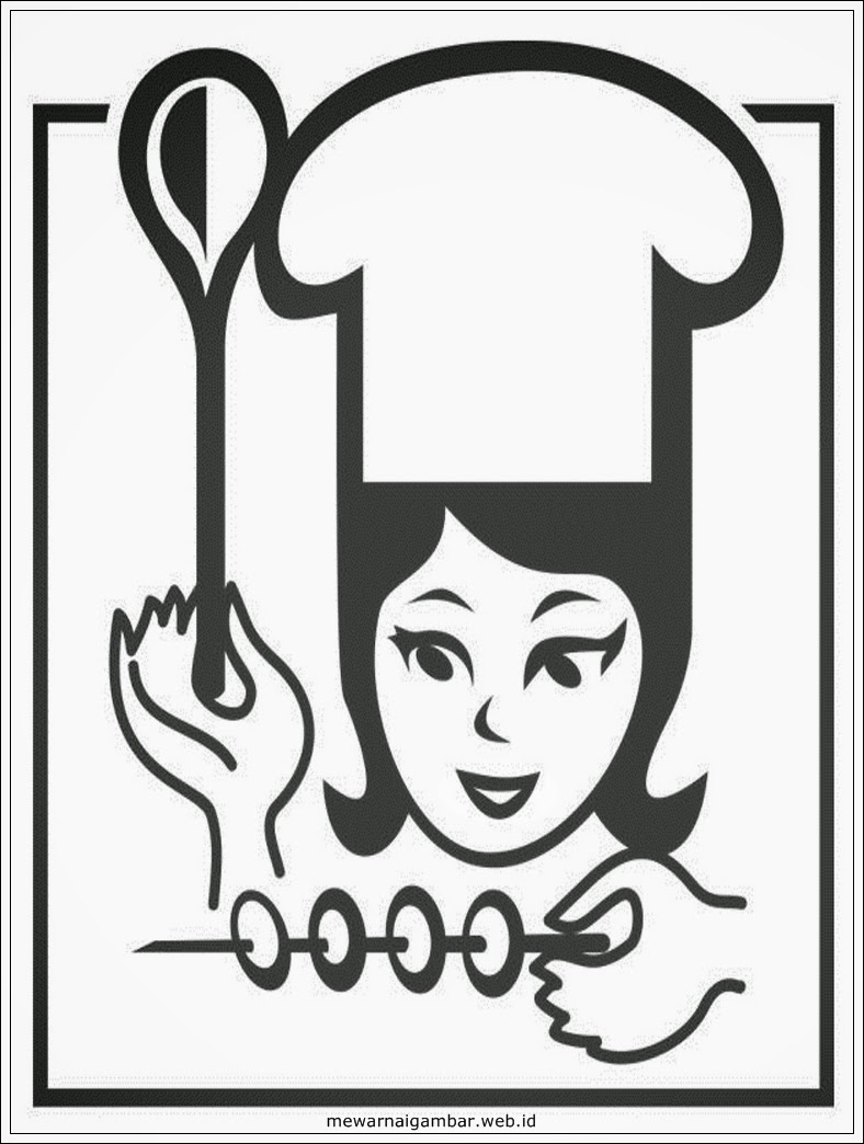 Kumpulan Gambar Topi Chef Sketsa Sketsabaru