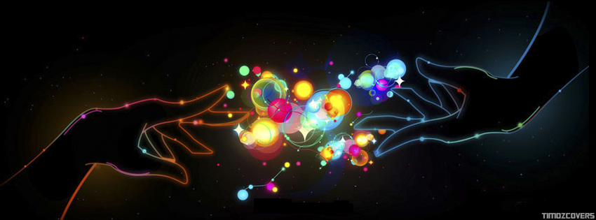 COLORIZE HANDS FACEBOOK COVER