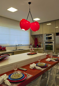 decoração da -cozinha-vermelha