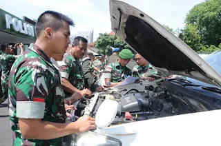 Denpom III/3 Cirebon Gelar Pelatihan Keselamatan Mengemudi (Safety Driving) Bagi Personil TNI AD