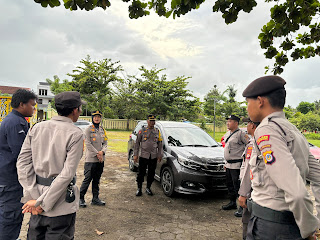 Paska Pencoblosan dan Penghitungan Suara  Kapolres Kulonprogo Melaksanakan  Pengecekan KPU, Bawaslu, Gudang Logistik KPU Kulonprogo