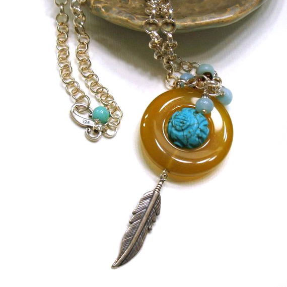 Turquoise Boho Necklace