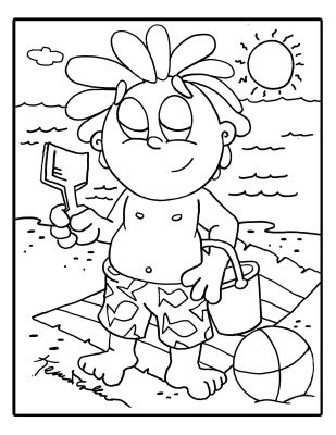 Airplane Coloring Sheets on Coloring Pages  In The Beach Coloring Page