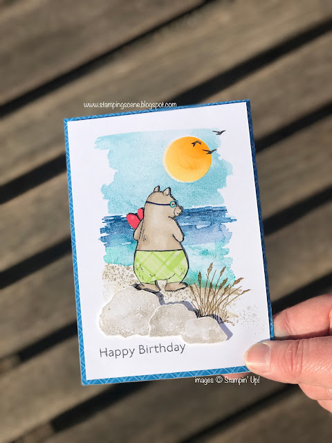 Paper piecing tutorial oceanfront stamp set with Count on Me