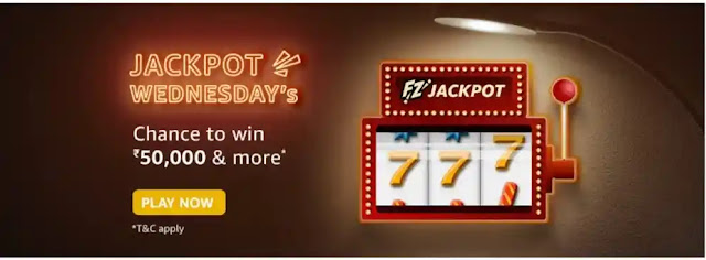 Amazon JACKPOT WEDNESDAY'S  quiz answer