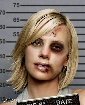 Charlize Theron,Photoshopped Celebrity Mugshots