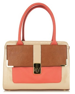 Oasis handbag in colour block