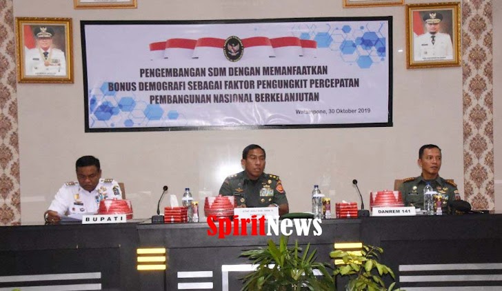 Staf Ahli Bidang SDM dan Teknologi Kemenko  Polhukam, Kunker di Korem 141/Tp